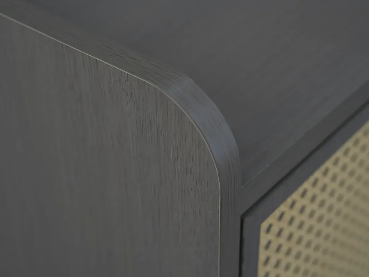 Rattan Door Shoe Storage Cabinet J8001 Detail 5