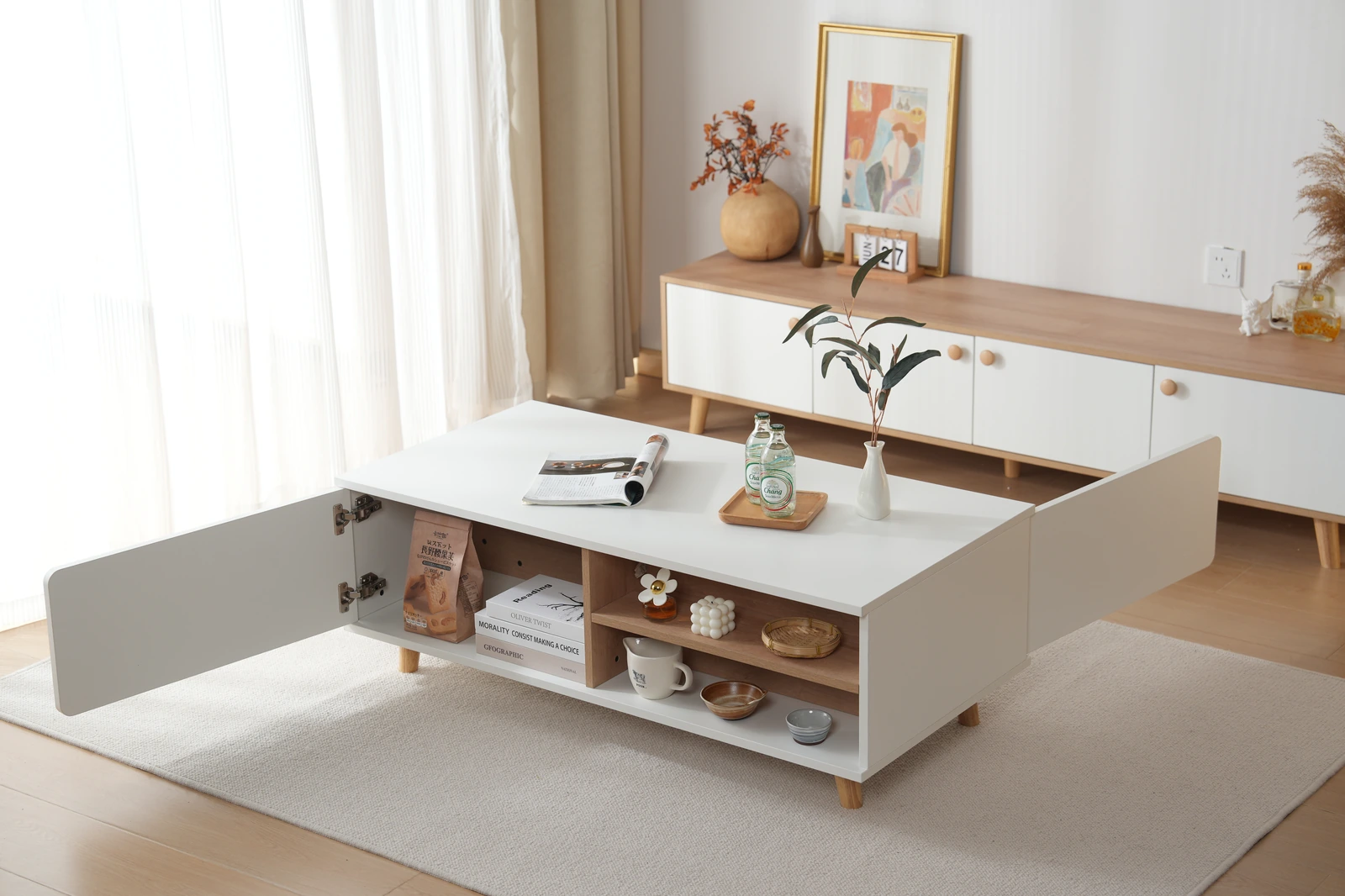 Modern Coffee Table G7001 with Storage detail 5