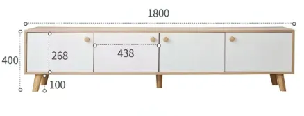 Floor Standing Modern TV Stand F6000 detail 1