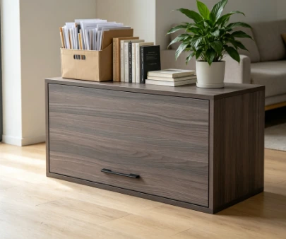 Modern Minimalist Dark Walnut TV Stand F6001 detail 11