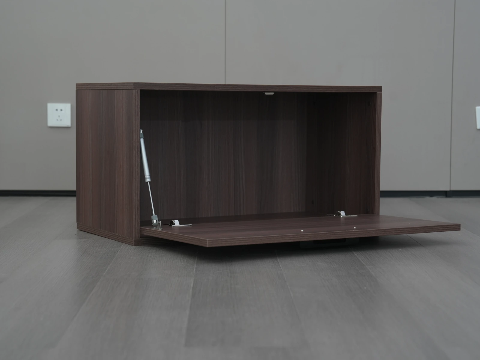 Modern Minimalist Dark Walnut TV Stand F6001 detail 5