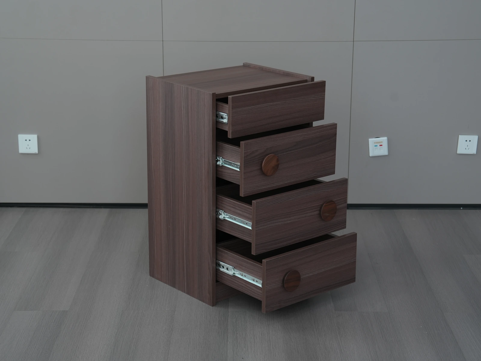 Mid-Century Four-Drawer Storage Cabinet E5005 detail 7