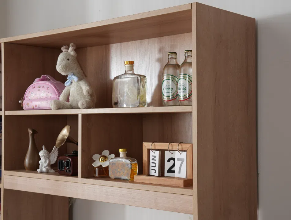 Modern Multifunctional Desk with Bookshelf Combo D4000 Detail 5