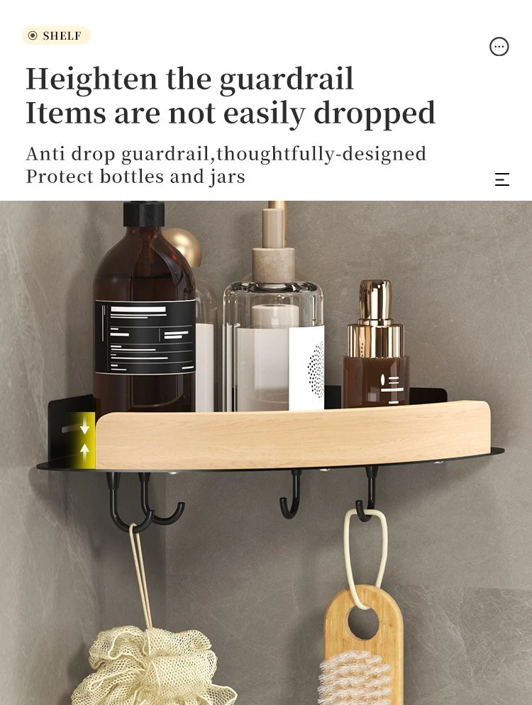Wall-Mounted Bathroom Toiletries & Shampoo Shelf detail 13