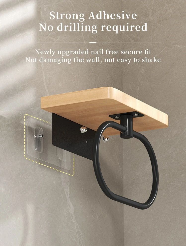 Wall-Mounted Bathroom Toiletries & Shampoo Shelf detail 14