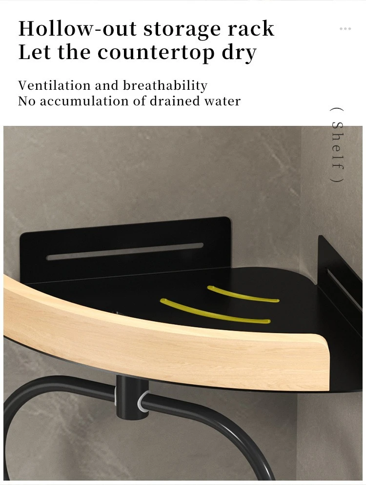 Wall-Mounted Bathroom Toiletries & Shampoo Shelf detail 7