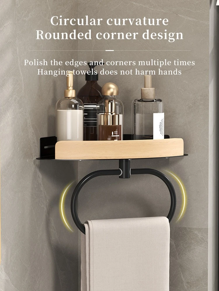 Wall-Mounted Bathroom Toiletries & Shampoo Shelf detail 10