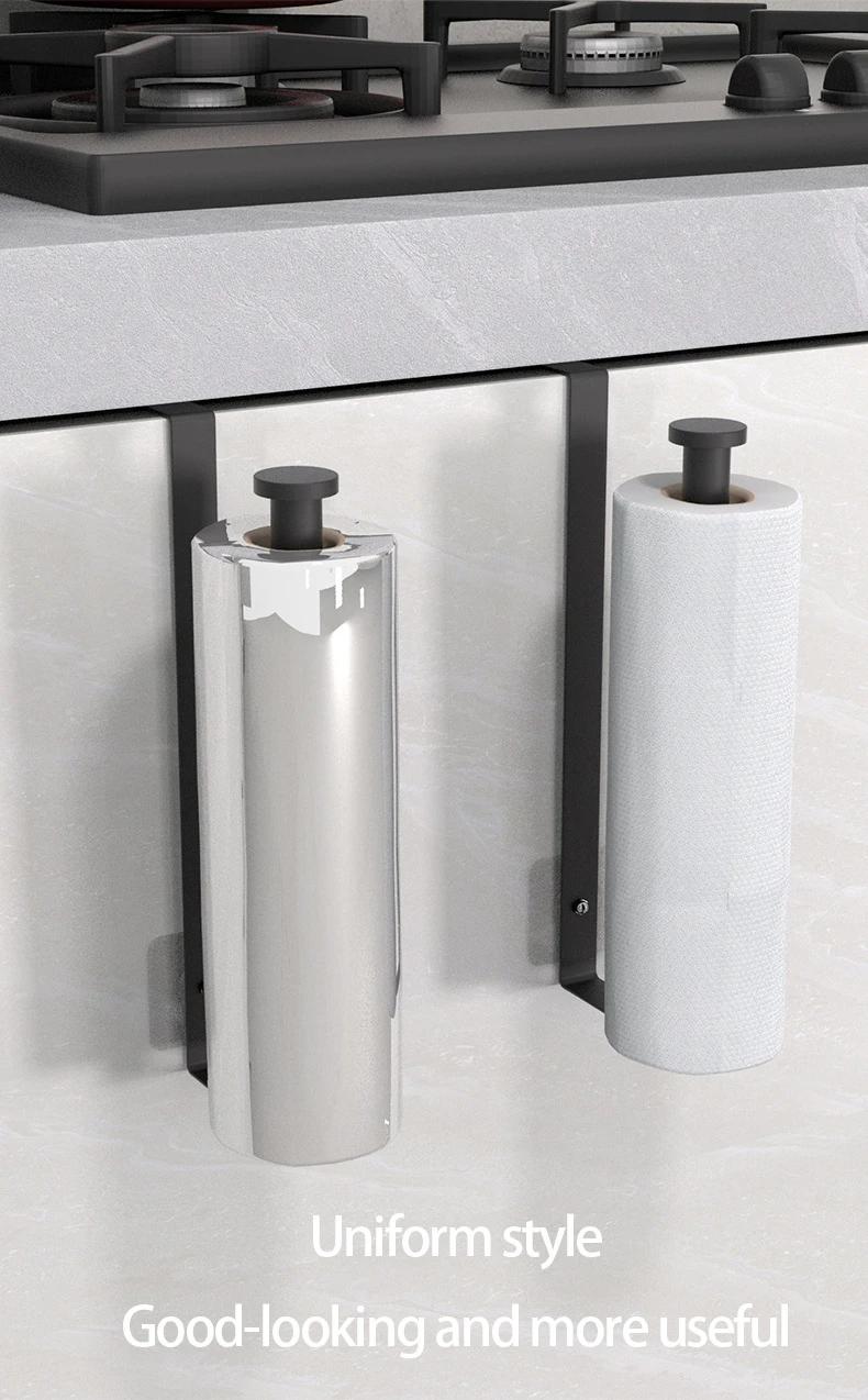 Under-Cabinet Kitchen Paper Towel & Wrap Holder detail 7