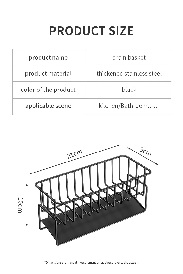 Countertop Sink Sponge & Dish Soap Caddy Organizer detail 10