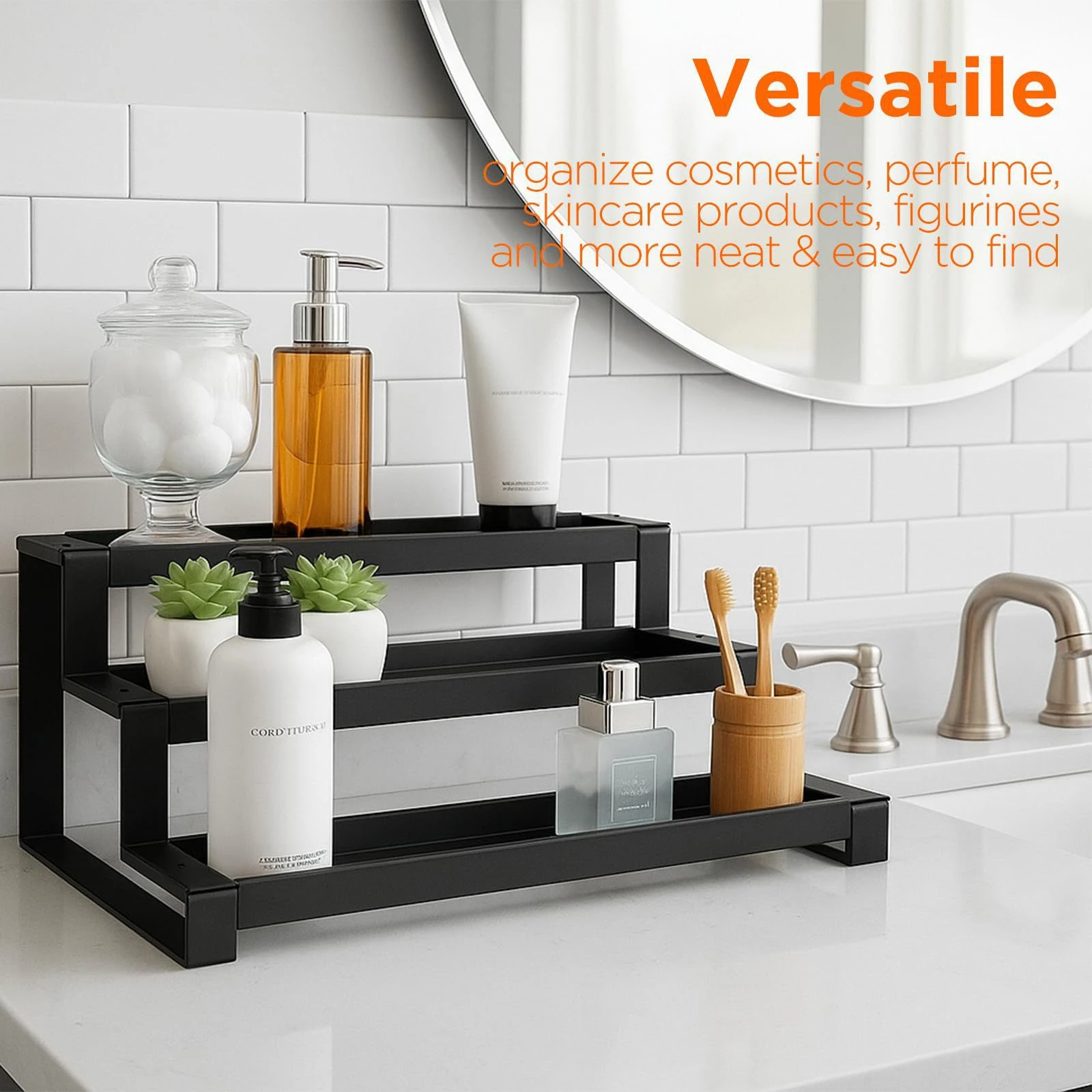Expandable Tiered Step Spice & Bottle Organizer detail 5