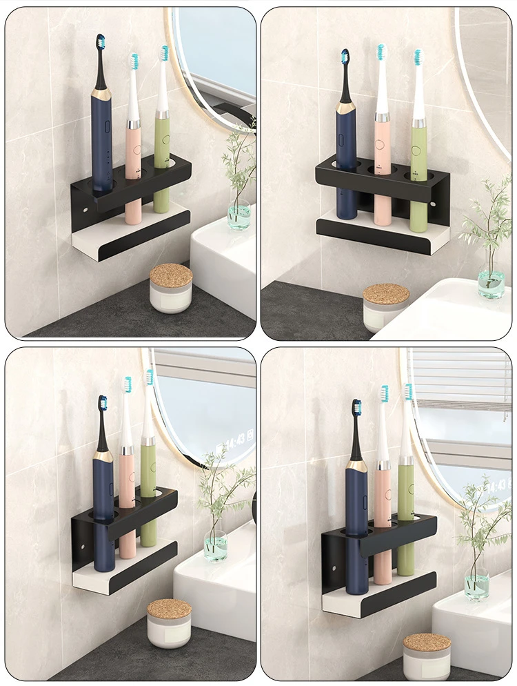 Wall-Mounted Toothbrush & Toothpaste Holder Caddy detail 12