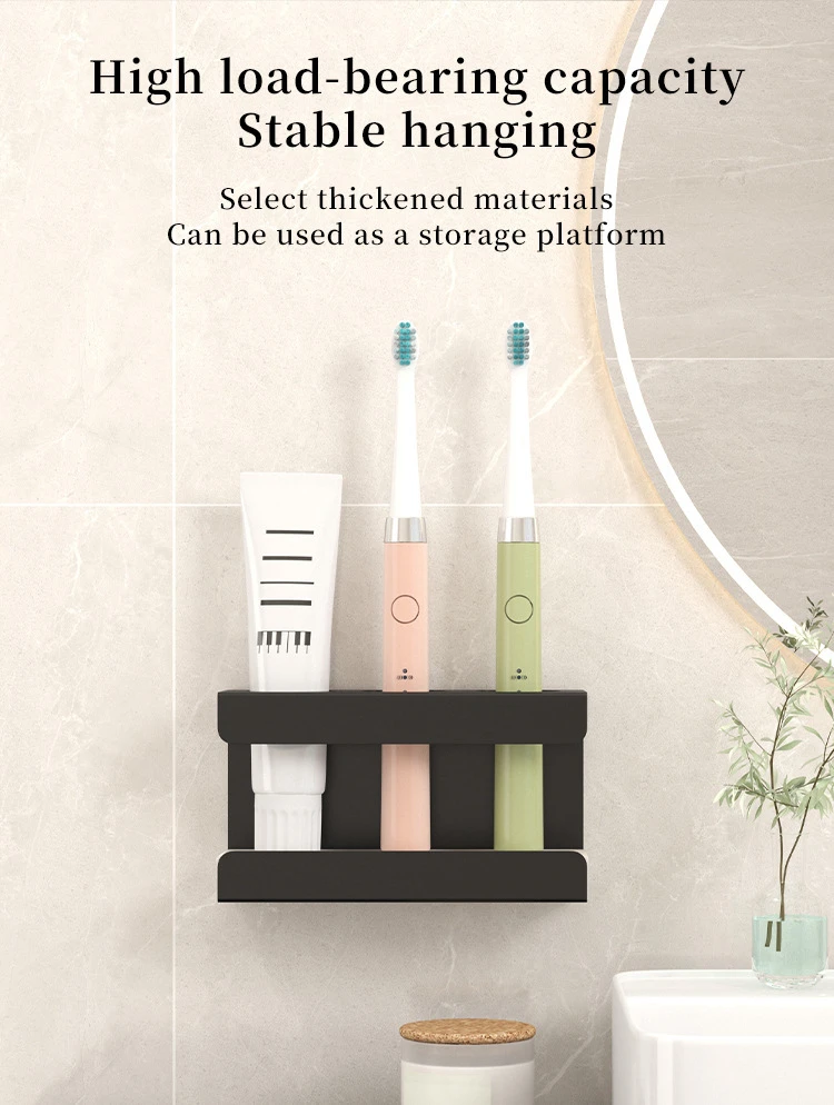 Wall-Mounted Toothbrush & Toothpaste Holder Caddy detail 11