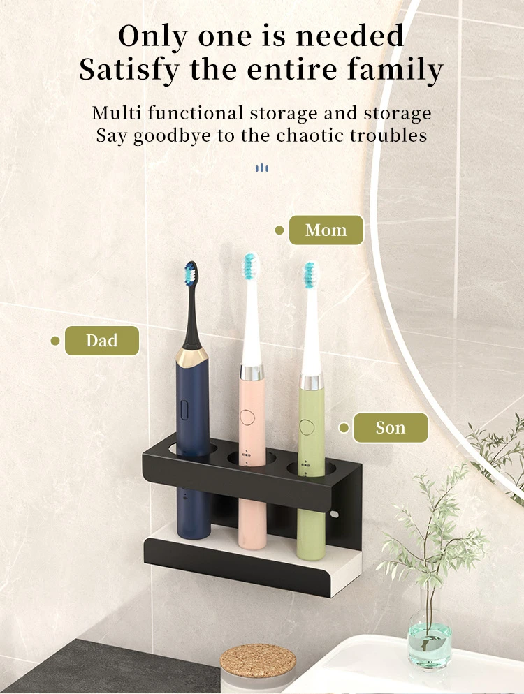 Wall-Mounted Toothbrush & Toothpaste Holder Caddy detail 6