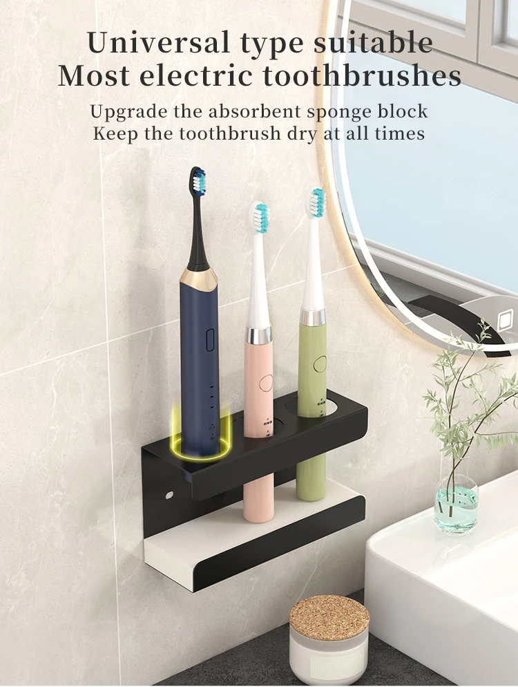 Wall-Mounted Toothbrush & Toothpaste Holder Caddy detail 7