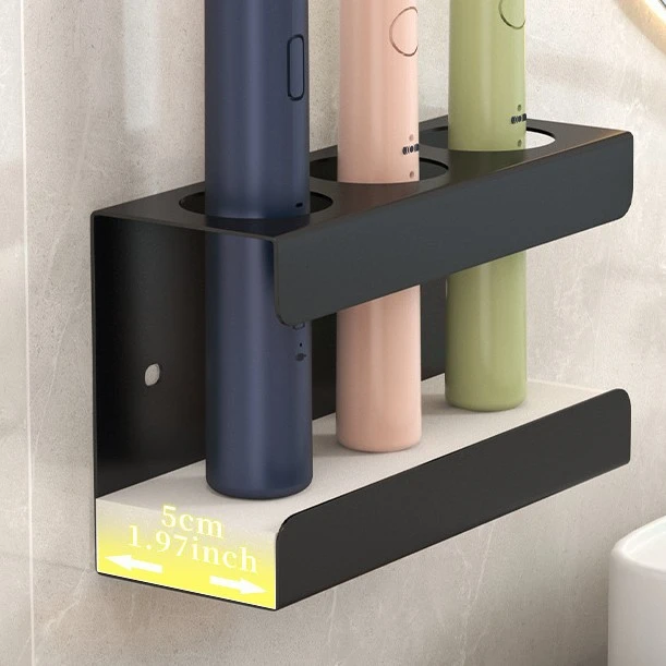 Wall-Mounted Toothbrush & Toothpaste Holder Caddy - View 4