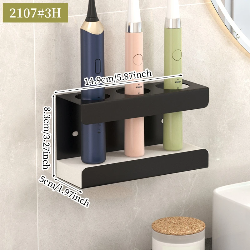 Wall-Mounted Toothbrush & Toothpaste Holder Caddy - View 6