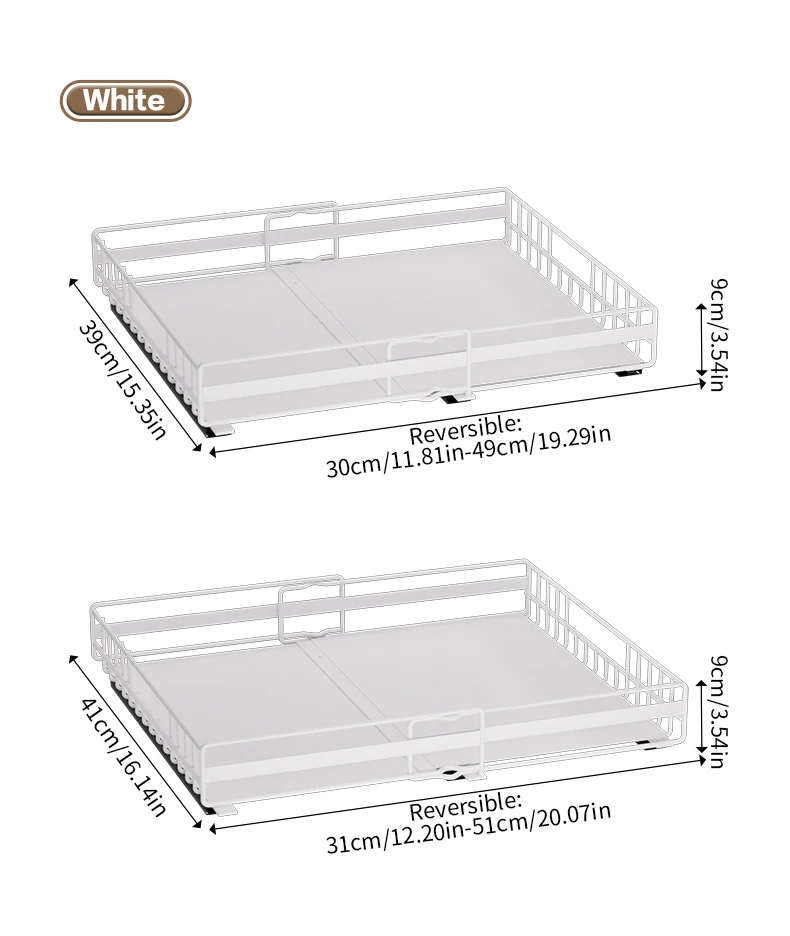 2-Tier Under Sink Pull-Out Storage Organizer detail 11