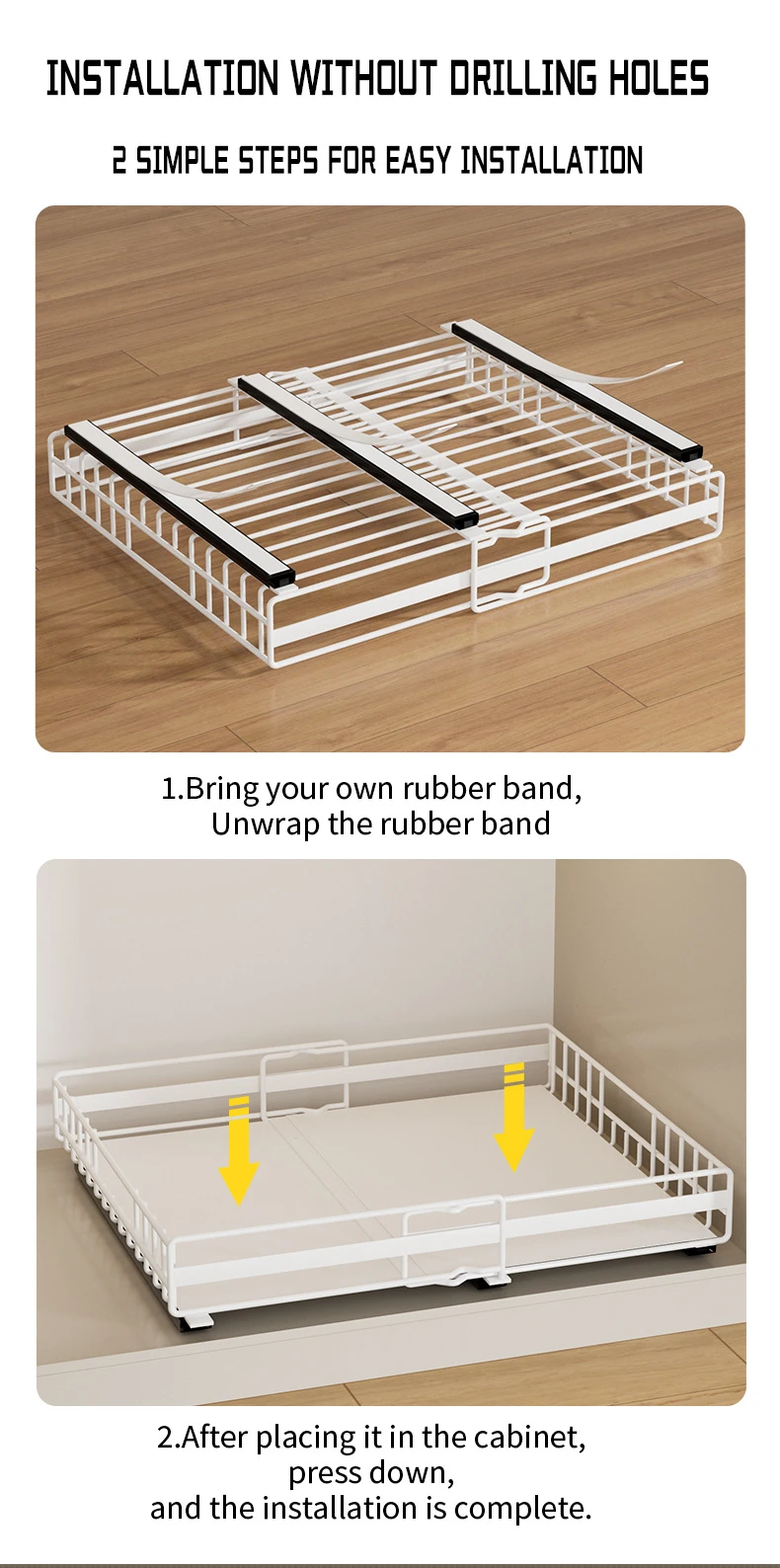 2-Tier Under Sink Pull-Out Storage Organizer detail 13