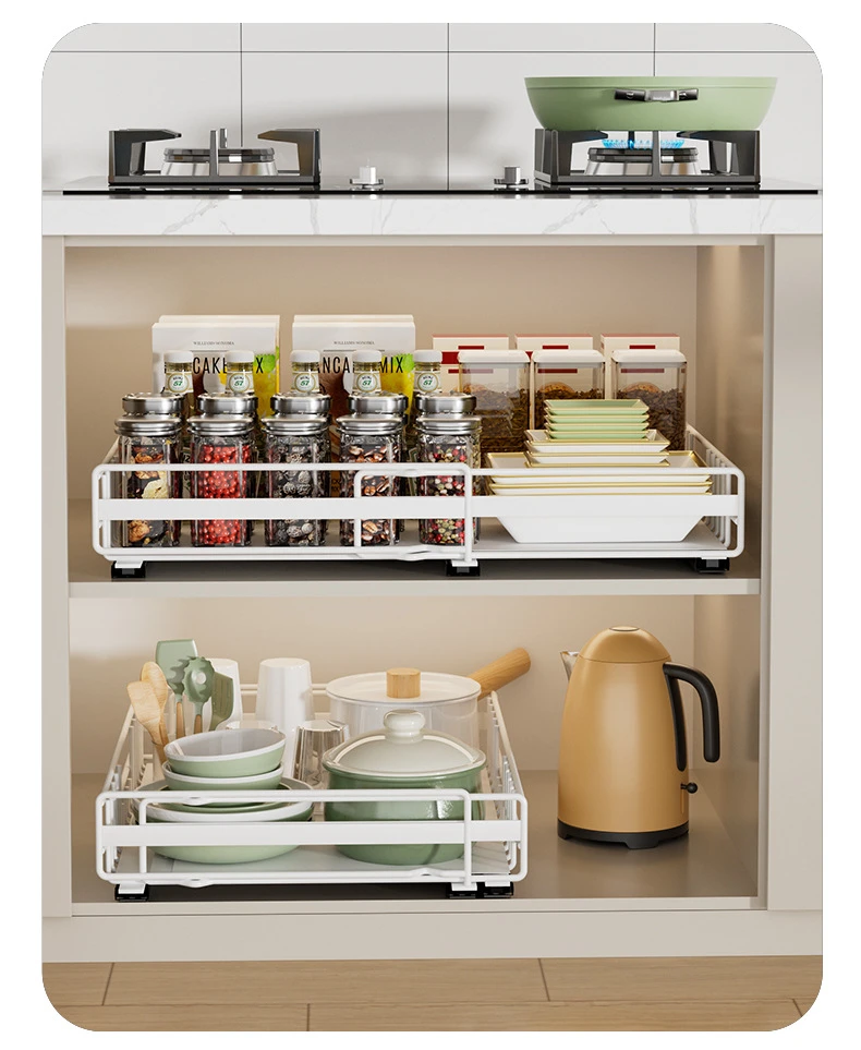 2-Tier Under Sink Pull-Out Storage Organizer detail 16
