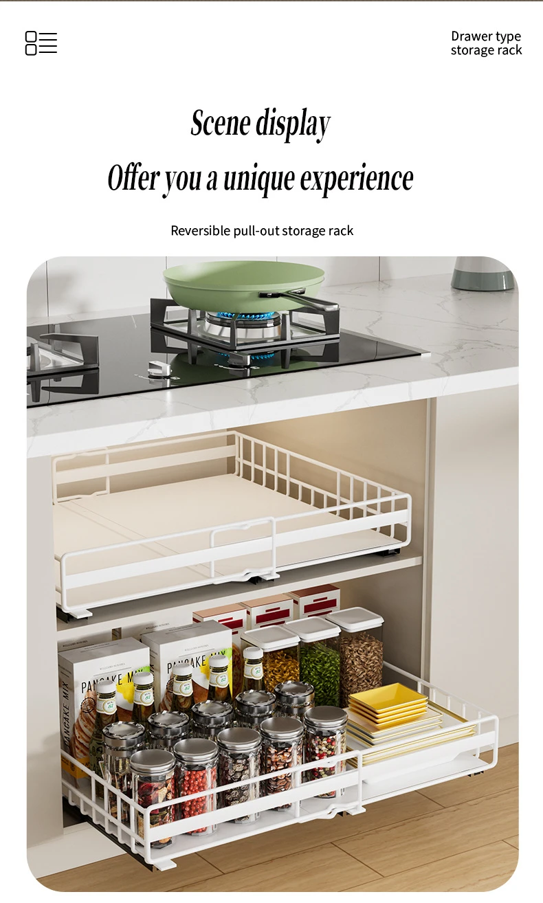 2-Tier Under Sink Pull-Out Storage Organizer detail 15