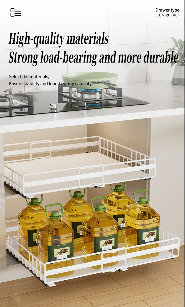 2-Tier Under Sink Pull-Out Storage Organizer detail 5