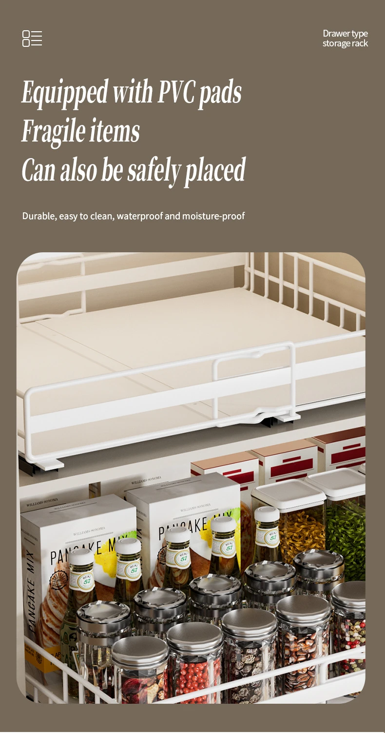 2-Tier Under Sink Pull-Out Storage Organizer detail 8