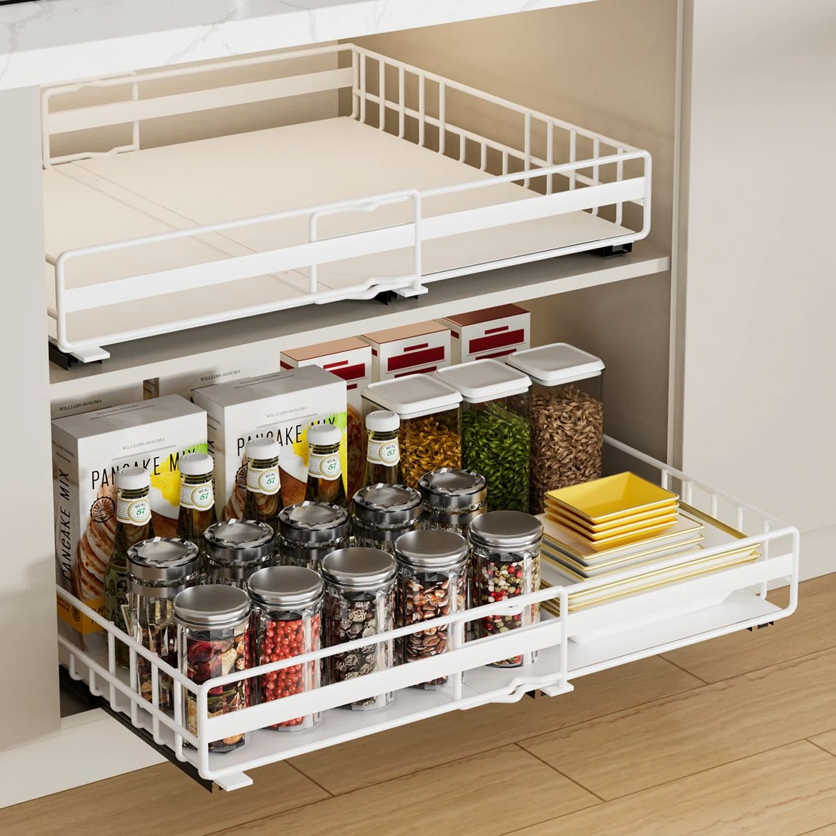 2-Tier Under Sink Pull-Out Storage Organizer - View 4