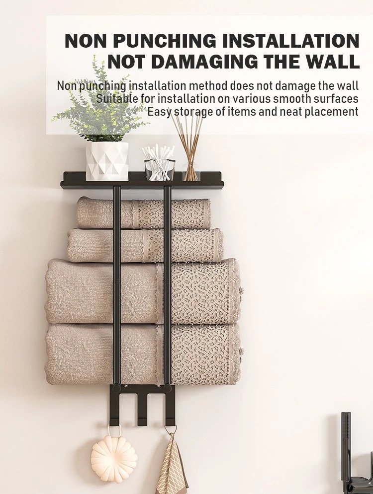 Multi-Layer 90° Folding Bathroom Towel Rack detail 5