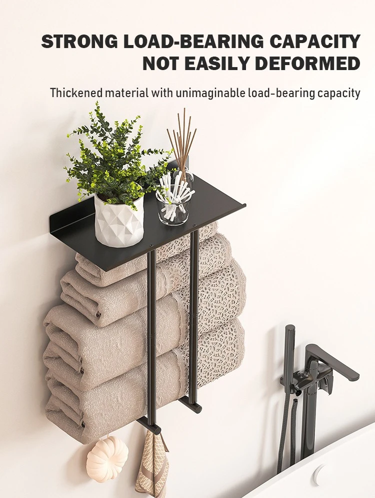 Multi-Layer 90° Folding Bathroom Towel Rack detail 8