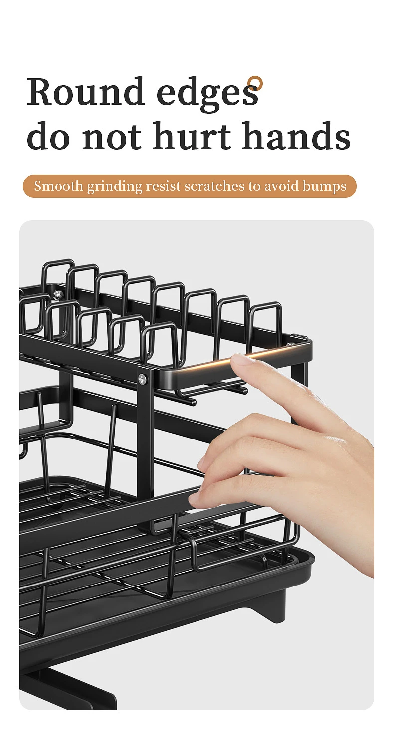 Enclosed Kitchen Dish Cabinet Drying Rack detail 13