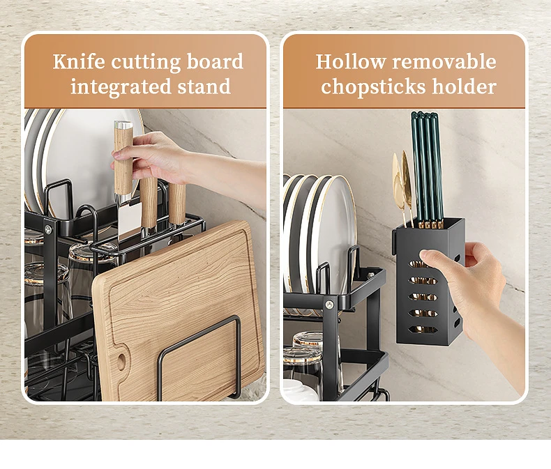 Enclosed Kitchen Dish Cabinet Drying Rack detail 15