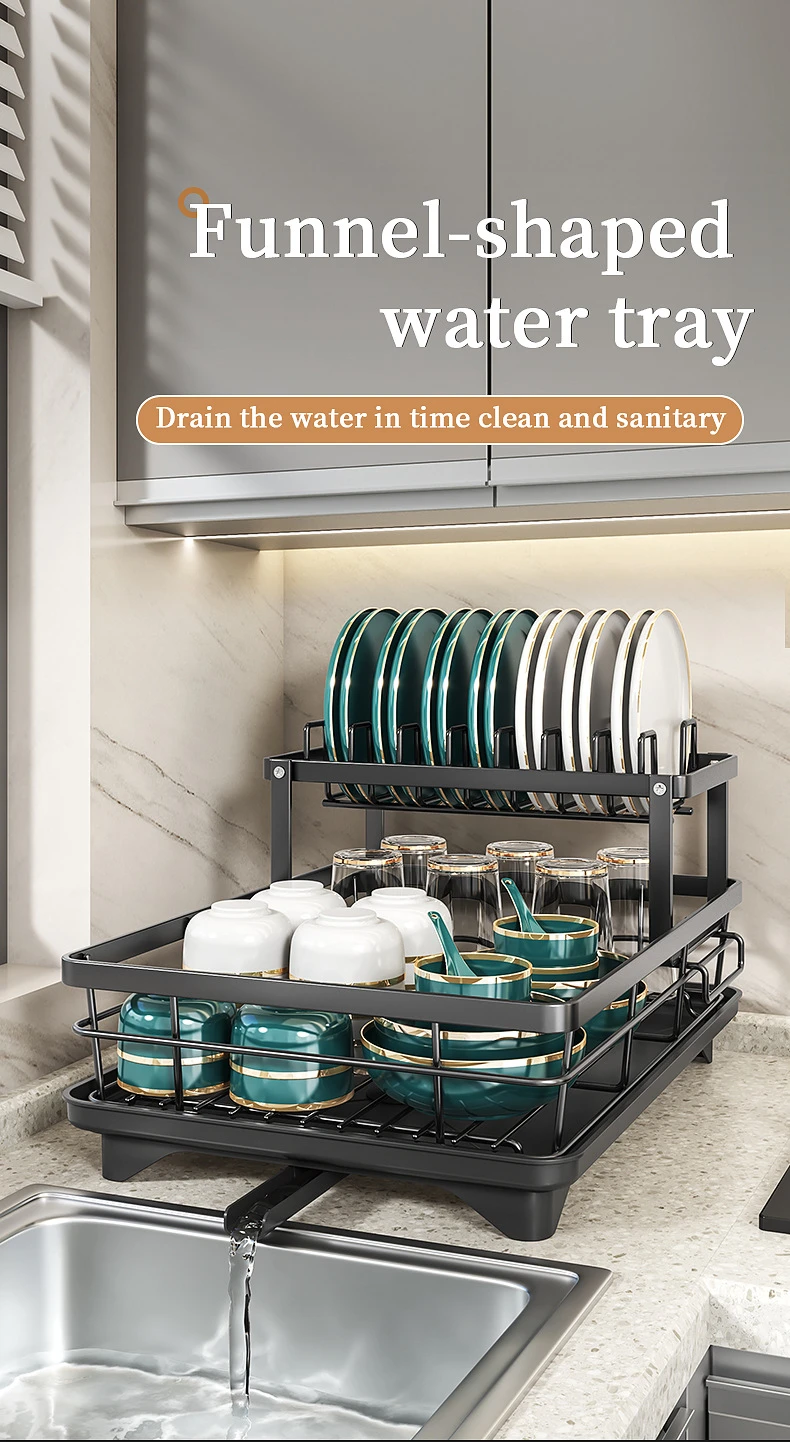 Enclosed Kitchen Dish Cabinet Drying Rack detail 10
