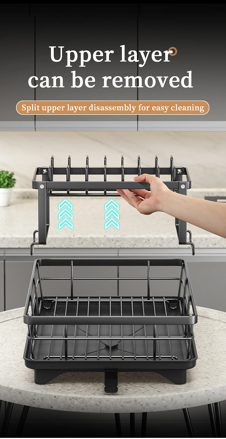 Enclosed Kitchen Dish Cabinet Drying Rack detail 8