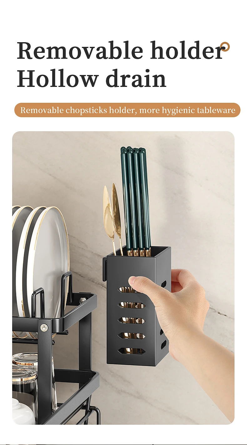 Enclosed Kitchen Dish Cabinet Drying Rack detail 9