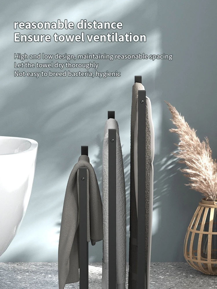 3-Tier Wall-Mounted Bath Towel & Toiletries Shelf detail 10