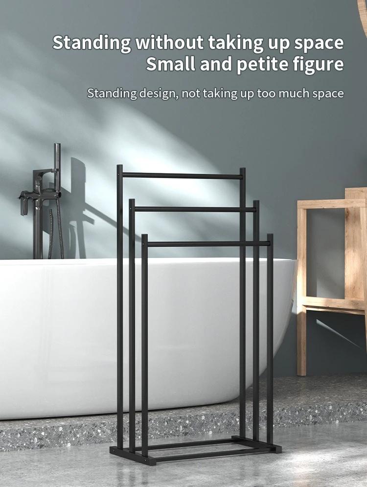3-Tier Wall-Mounted Bath Towel & Toiletries Shelf detail 11