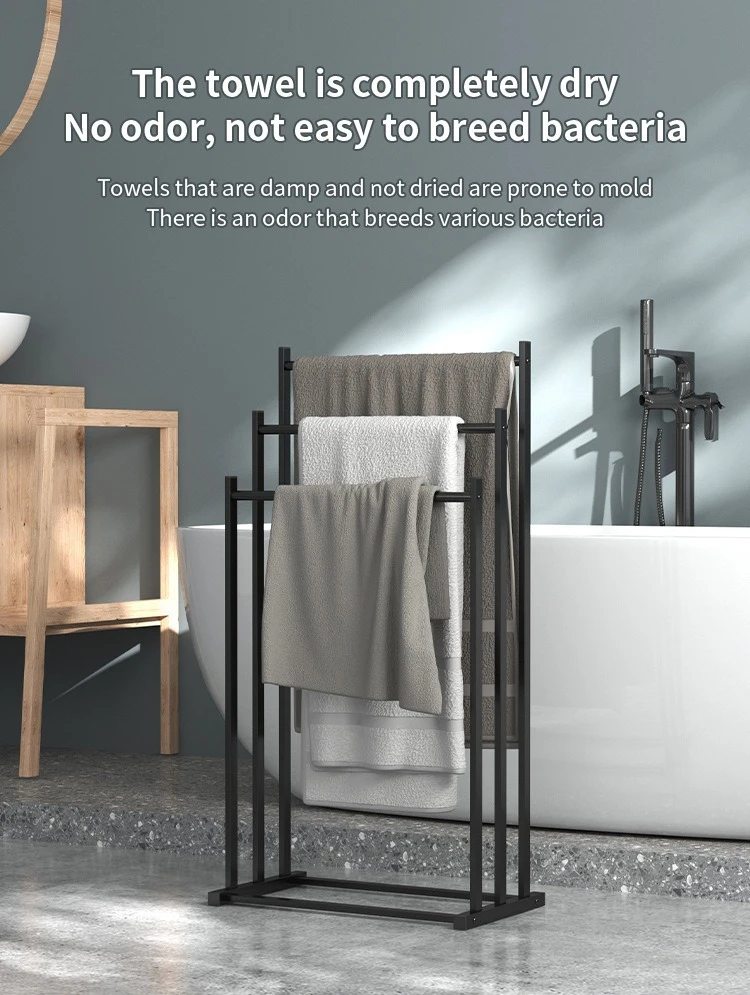 3-Tier Wall-Mounted Bath Towel & Toiletries Shelf detail 4