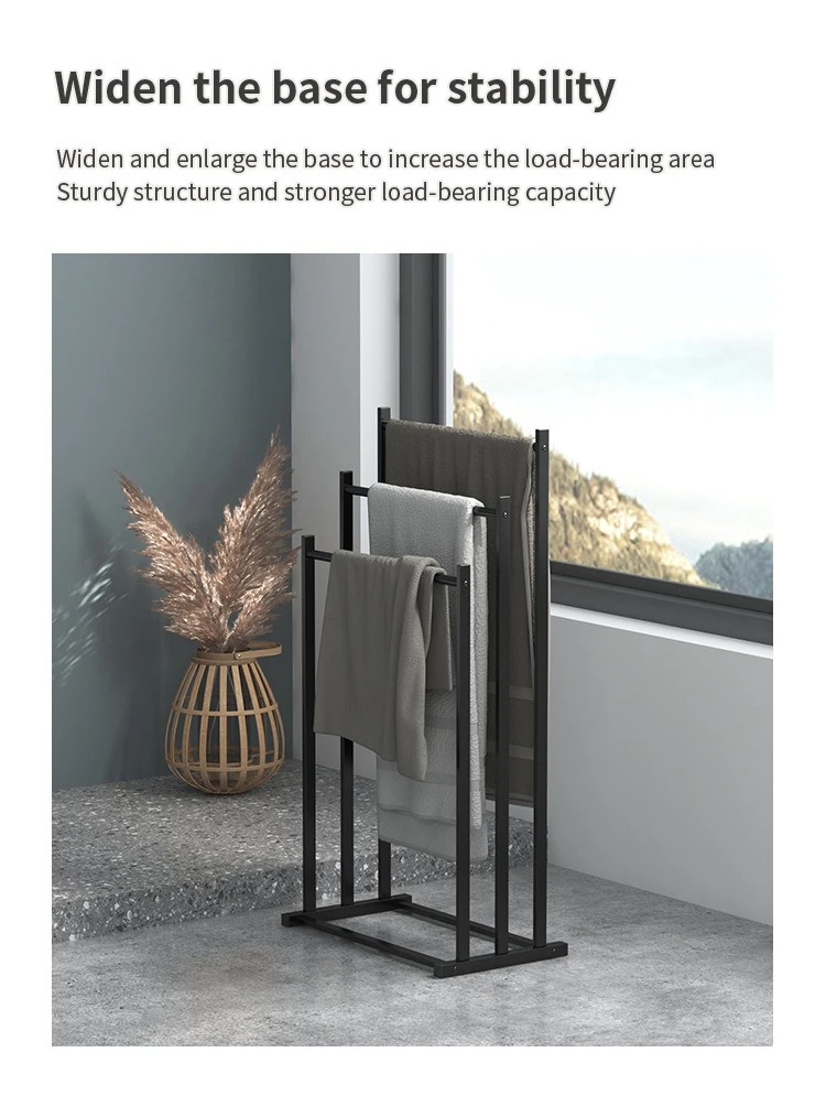 3-Tier Wall-Mounted Bath Towel & Toiletries Shelf detail 8