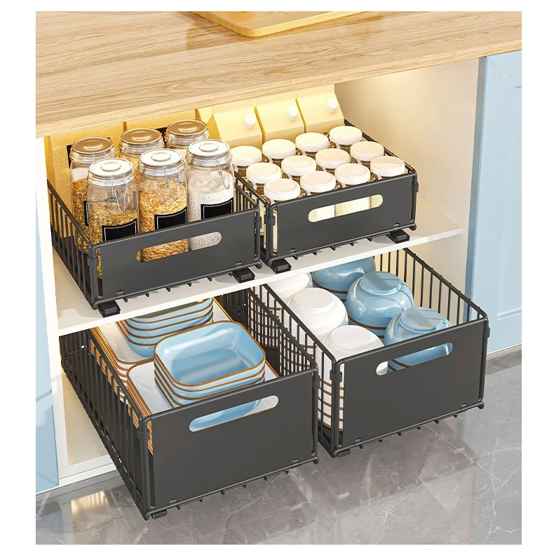 Pull-Out Sliding Cabinet Drawer Basket detail 15