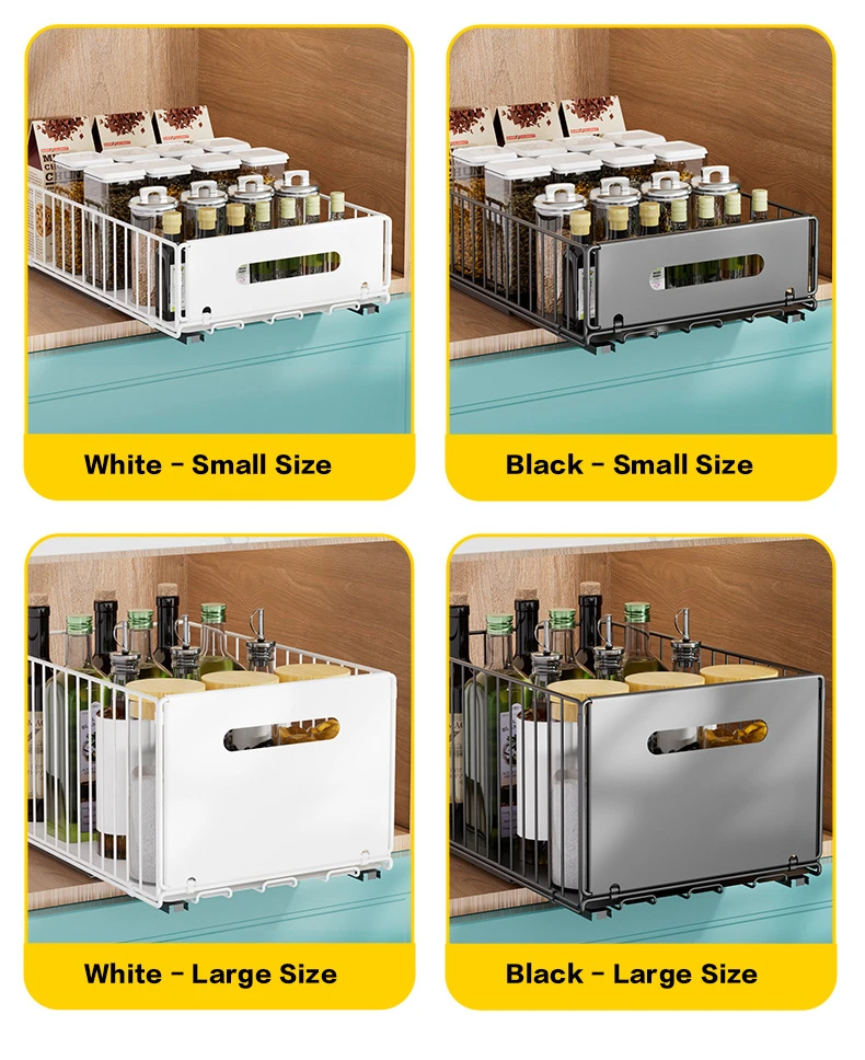 Pull-Out Sliding Cabinet Drawer Basket detail 14