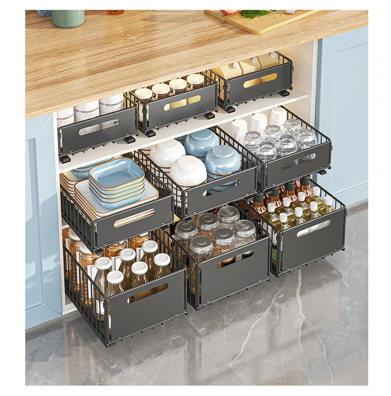 Pull-Out Sliding Cabinet Drawer Basket detail 16