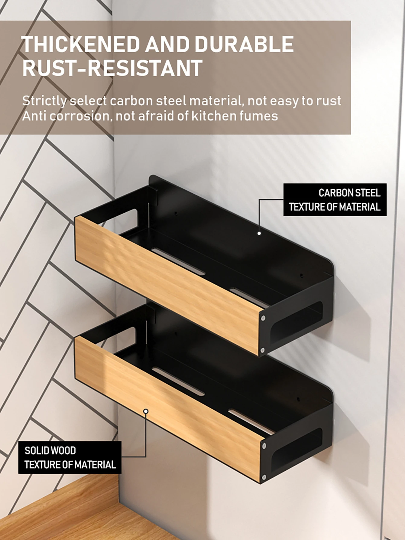 Magnetic Refrigerator Spice Jar Rack Holder detail 10