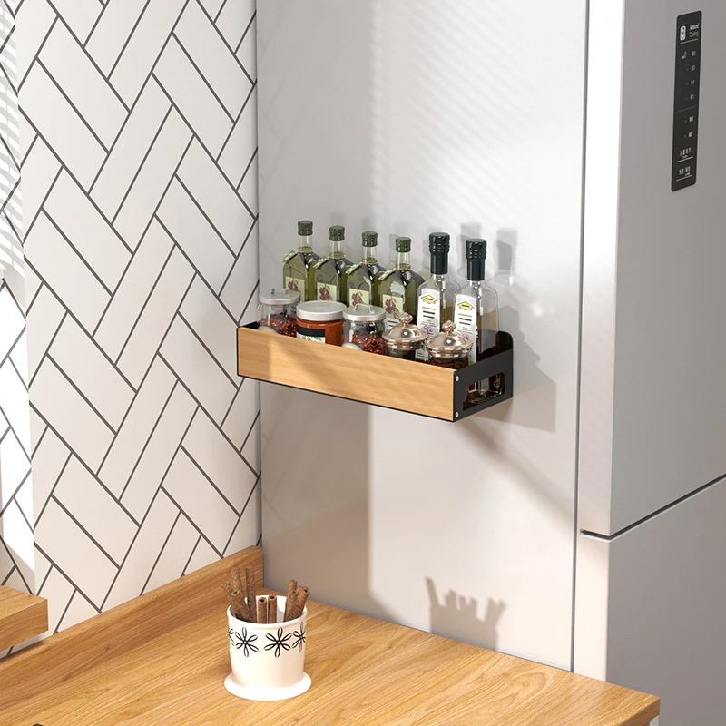 Magnetic Refrigerator Spice Jar Rack Holder - View 2