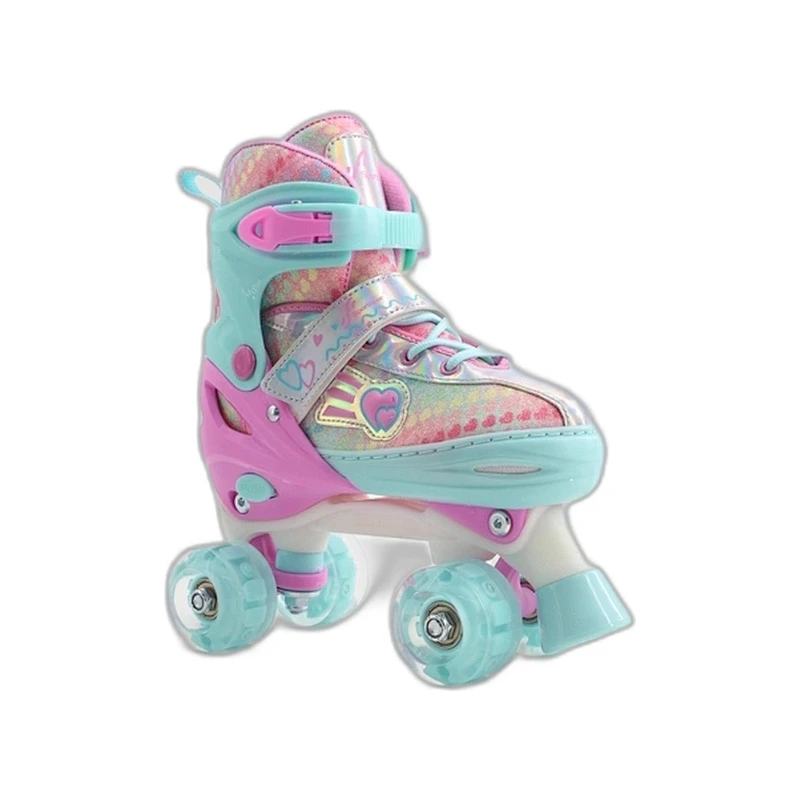GW-901R Kids Pink Glitter Quad Skates