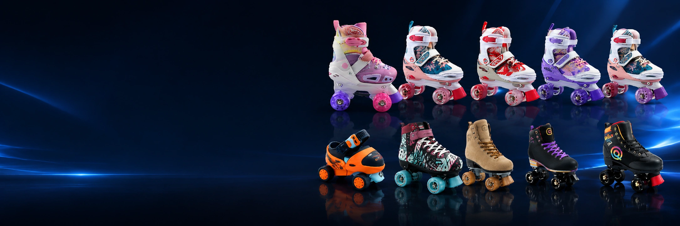 Qolo Quad Roller Skate Models Showcase Banner