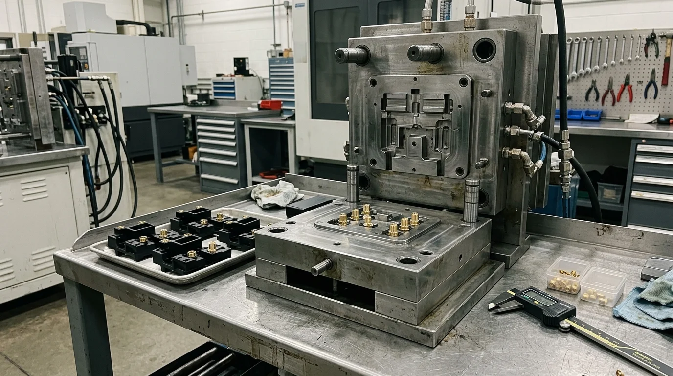 Precision Insert Injection Mold Tooling for Electrical Terminals at Axiom Molds