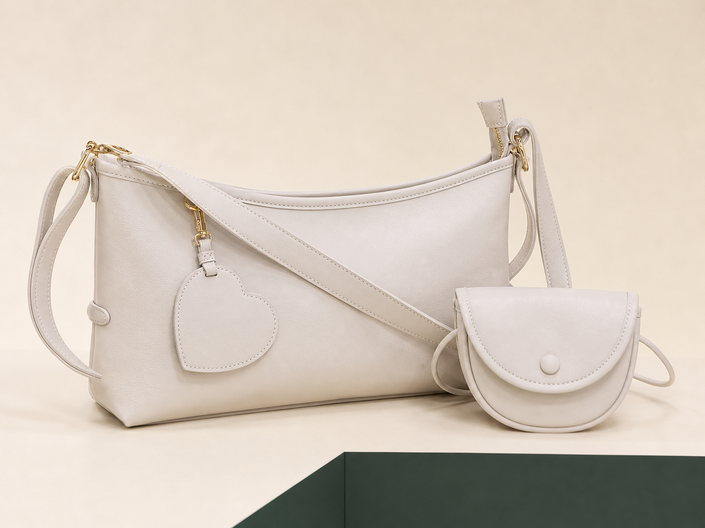 Ivory Mini Hobo Set by Bloomery