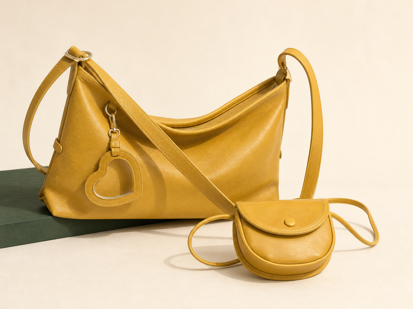 BLOOM-503 Mustard Mini Hobo Set main catalog image
