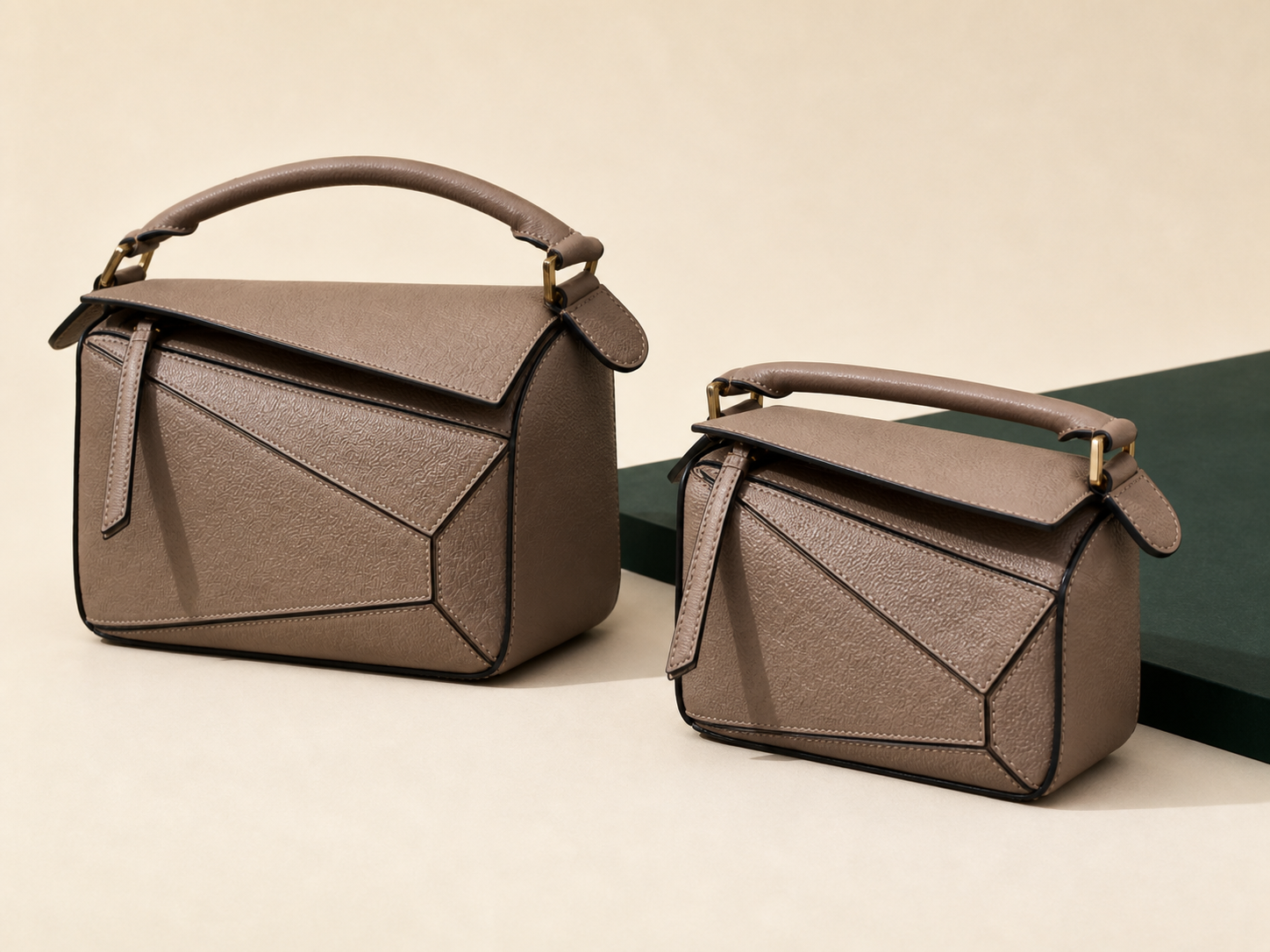 BLOOM-401 structured shoulder bag collection shown from a side angle
