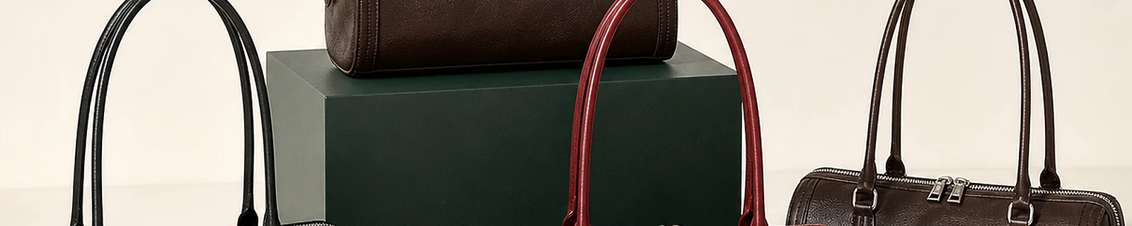 BLOOM-102 close-up showing coordinated barrel bag materials and trim